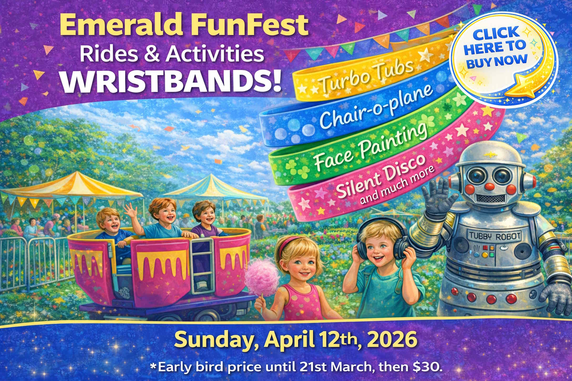 FunFest Rides and Activities Wristband