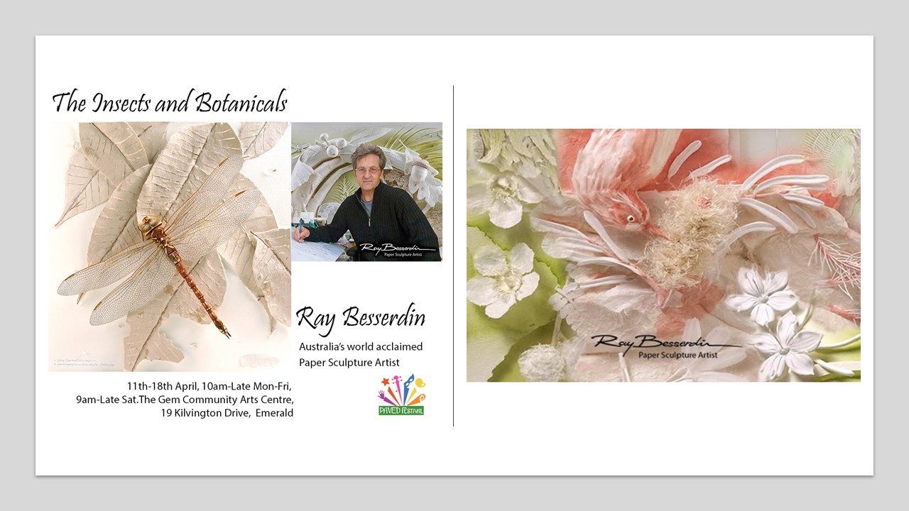 The Insects & Botanicals – Paper Sculpture Artist Ray Besserdin